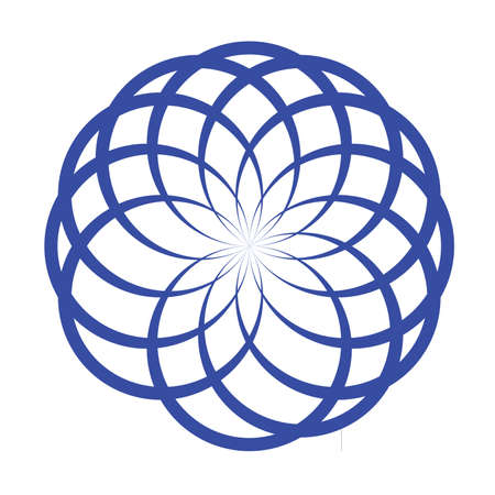 Circle logo design in illustratorの写真素材
