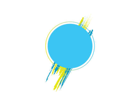 Abstract border brush circle backgroundの写真素材
