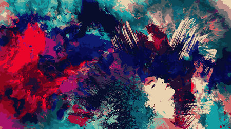 Abstract water color paint art wallpaperの写真素材