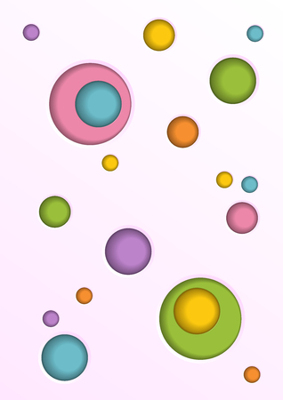 Abstract vector background with colorful circle shape holeのイラスト素材