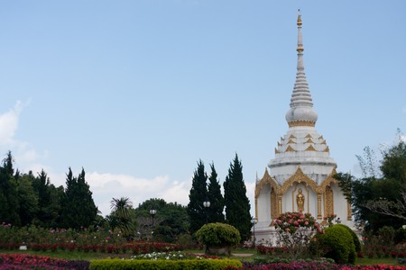 Pagoda in the gardenの写真素材