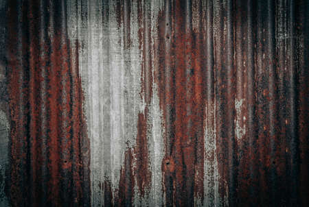 Old and dirty zinc surface for the backgroundの写真素材