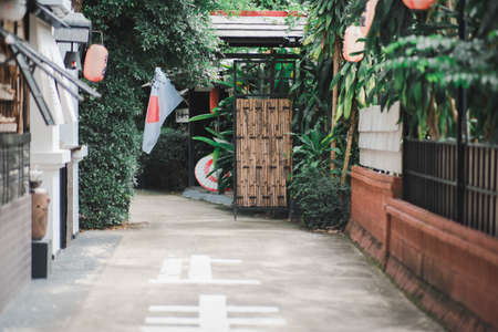 12 Oct. 2021; Chiang Rai, Thailand; atmosphere and decorations in the coffee shop Japanese style shop decorationのeditorial素材