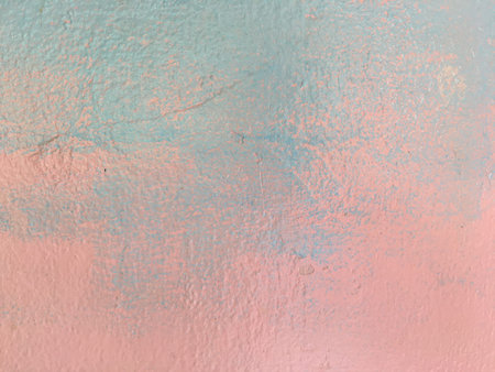 Old wall with decayed plaster cement and peeling texture background of cement color wallpaperの写真素材