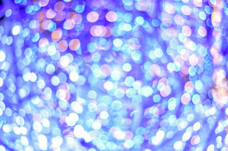 Blue tone bokeh for background imagesの写真素材