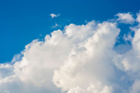 blue sky with beautiful cloudsの写真素材