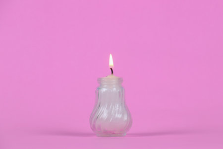 candle
put on a pink background with copy space for designの写真素材