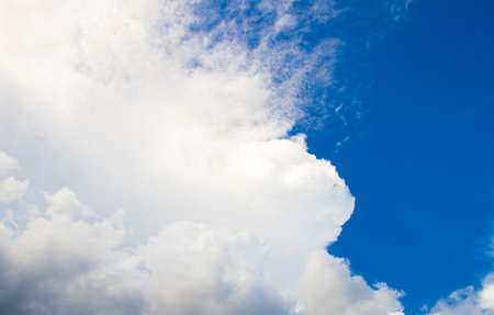 blue sky with beautiful clouds.の写真素材