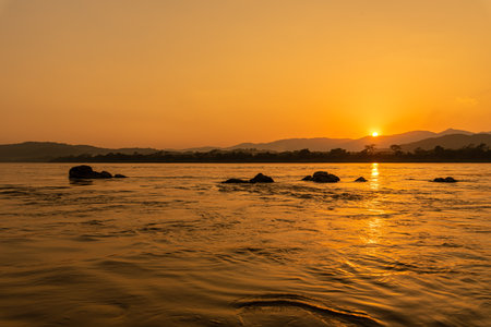 Beautiful sunset at the beach, Koh Samui, Thailand.の写真素材