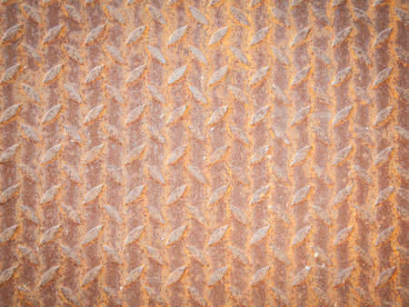 Rusty steel plate floorの写真素材