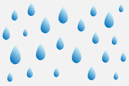 blue water droplet icon on white backgroundのイラスト素材