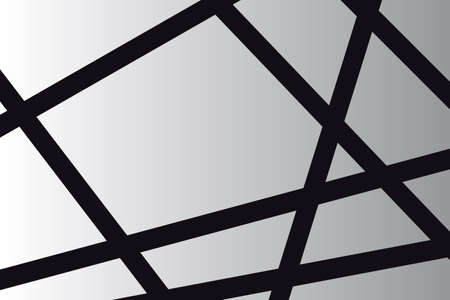 Tangle mobius zigzag wave stripe black and white abstract design vector designのイラスト素材