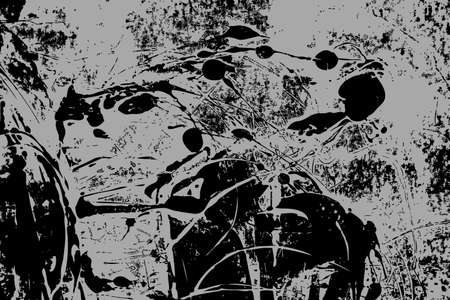 Old grunge texture abstract illustration retro texture dark black vector background rough wallpaper art ink vintage artistic black design stain dirt backdropのイラスト素材