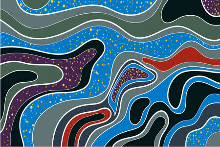 background design abstract modern illustration graphic creative banner liquid poster concept style futuristic elementsのイラスト素材