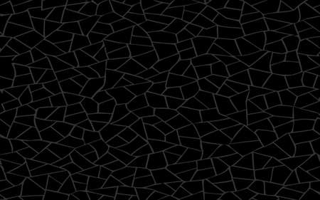 Irregular white cell texture isolate with a black background. architecture paving outdoorのイラスト素材