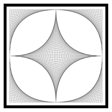 Geometric Line Art Pattern Designのイラスト素材