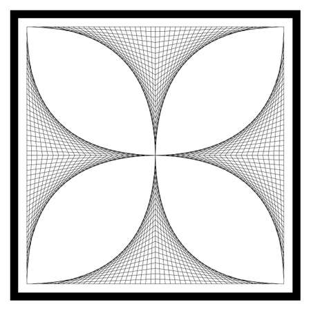 Geometric Line Art Pattern Designのイラスト素材