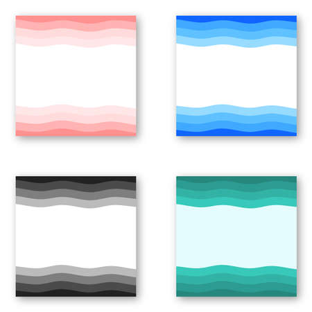 Layered Background Mono Coloredのイラスト素材