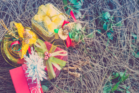 Beautiful Christmas holiday decorations. New Yearの写真素材