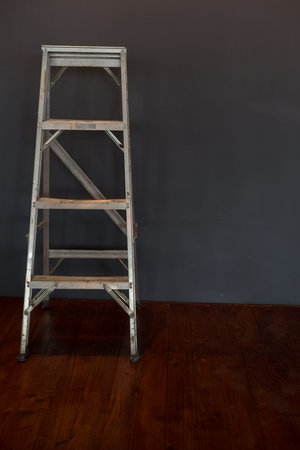 Step ladder in a low light room