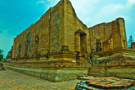 Temple of Wat Maheyyong in Ayutthaya , Thailandの写真素材