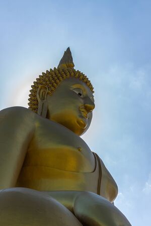 Buddha new contract with sky behind.の写真素材