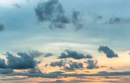 Black clouds in the rainy seasonの写真素材