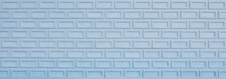 blue brick block wall