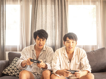 Couple gay concept. lgbtq actvity at home. cooking