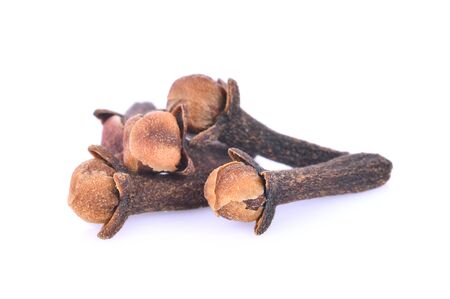 clove on white backgroundの写真素材