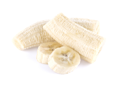 bananas isolated on the white backgroundの写真素材
