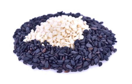 black&white Sesame Seedsの写真素材