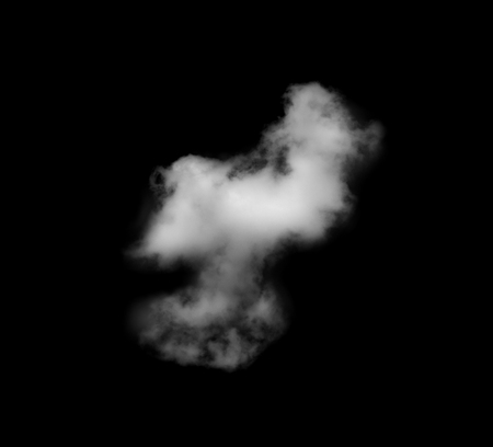 Clouds on black backgroundの写真素材