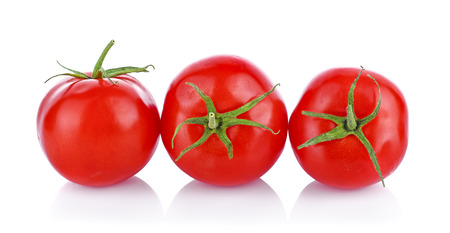 tomato isolated on white backgroundの写真素材