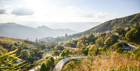 Landscape mountain at Chiang rai,north Thailand,hill,scenery,panorama,の写真素材