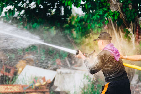 Volunteer Fire trainingの写真素材