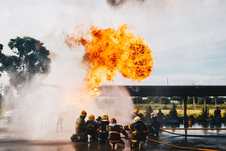 Firefighter Trainingのeditorial素材