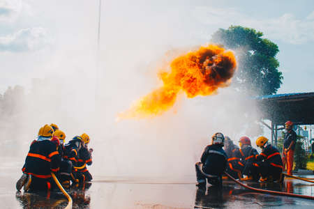 Firefighter Trainingのeditorial素材