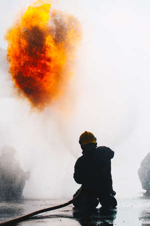 Firefighter Trainingのeditorial素材