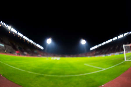 Blurred Stadium soccer nightの写真素材