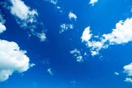 blue sky with cloud backgroundの写真素材