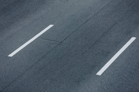 Line marking on road texture background