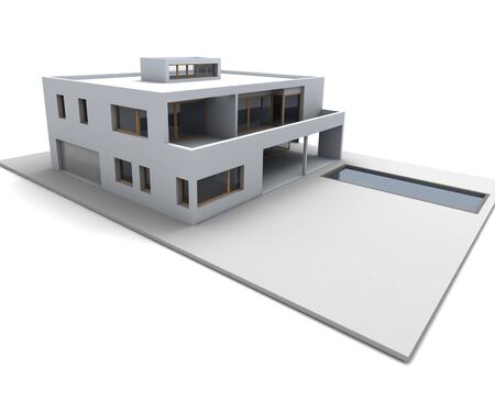 House two-store building mock cottageの写真素材