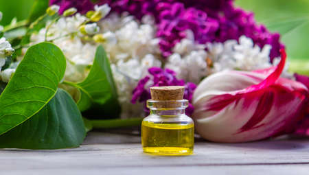 Essential oil from flowers. Spa. selective focus natureの写真素材