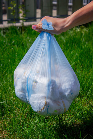 Diaper waste, dirty diapers. Disposal. The impact of disposable diapers on the environment....