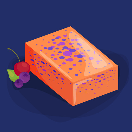 Homemade bars soaps, flowers and essential oil. vector illustrations icon setのイラスト素材