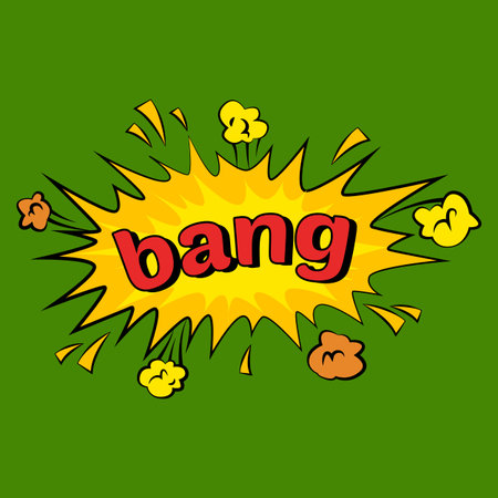 Comic sound effects in pop art vector style. Sound bubble speech with word and comic cartoon expression sounds illustration.のイラスト素材