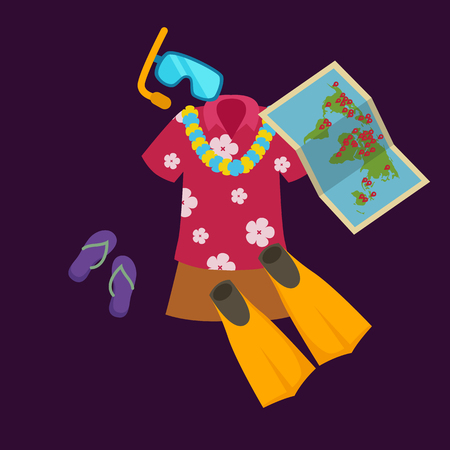 Travel concept. Travel bag. Travel passport. Travel camera. Travel ticket. Travel airplane. Travel Isometric Travel flat. Travel 3d. Travel vector. Travel illustration. Travel insurance Travel luxuryのイラスト素材