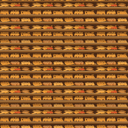 Bakery shelf with bread icon.のイラスト素材