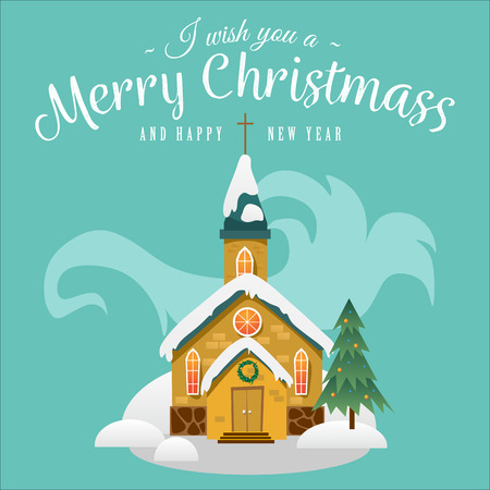 Christmas greeting card design concept.のイラスト素材